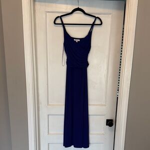 Elegant Blue Dress Jeniffer Lopez